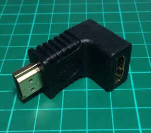 ADAPTADOR HDMI MACHO / HDMI HEMBRA 90º