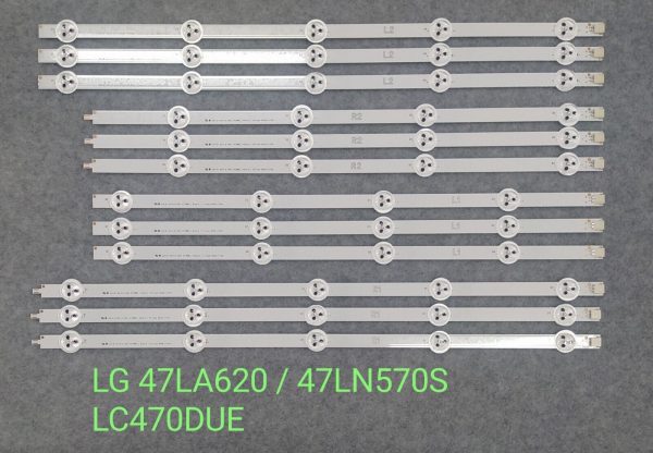 LOTE COMPLETO TIRAS LED TIPO 47LA/47LN PANEL LC470DUE