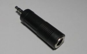 ADAPTADOR/CONECTOR JACK-3,5mm.MACHO ESTEREO/JACK-6,35mm. HEMBRA ESTEREO